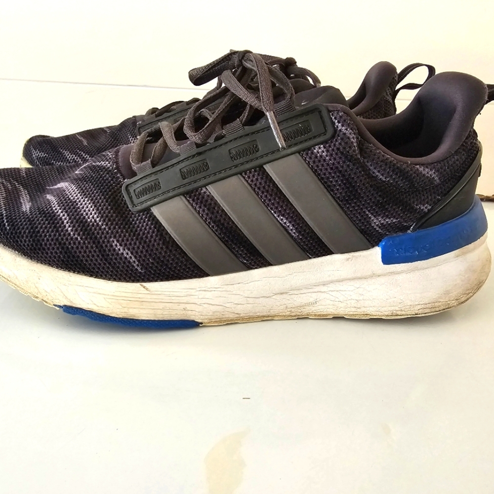 Adidas Mens Racer TR21 GY3683 Gray Running Shoes Sneakers Size 10